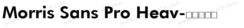 Morris Sans Pro Heav字体转换